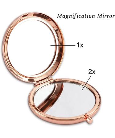 COYOAL Personalized Engraved Compact Mirror - Unique Teacher Appreciation Gift with Sentimental Quotes - Ideal Mothers Day & Birthday Gift for Best Teacher - From Students - Rose Theme - Buy Online on GoSupps.com