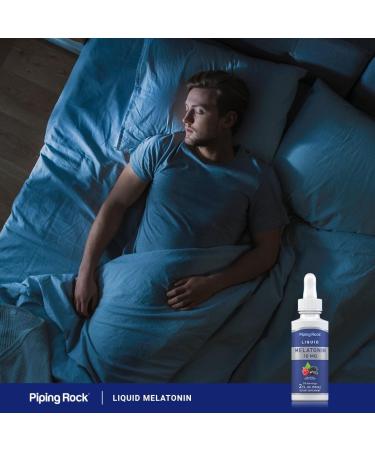 Piping Rock Liquid Melatonin 10mg | 2 fl oz | Berry Flavor Drops | Non-GMO Gluten Free Adult Supplement - Buy Online on GoSupps.com