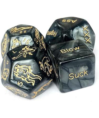 DLK6 Black Dice - Smooth Durable Perfect for Pairs | International Shipping Available - Buy Online on GoSupps.com