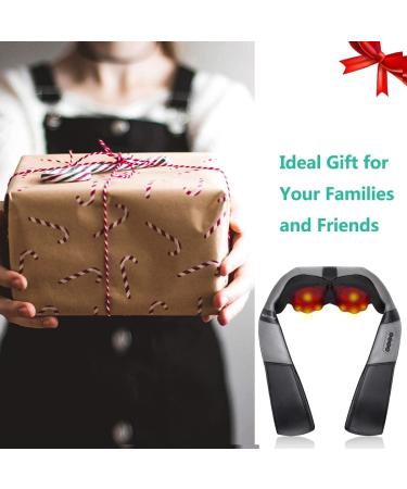 Medcursor 3D Shiatsu Neck Massage Device with Heat - Deep Tissue Relief for Neck Shoulder Back & Body Pain | Perfect for Home Office & Car - Black - Buy Online on GoSupps.com