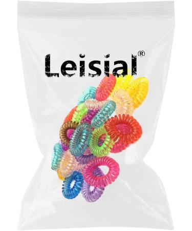 Leisial 100 Pcs Transparent Rubber Bands - Elastic Telephone Cable Hair Bands - Buy Online on GoSupps.com