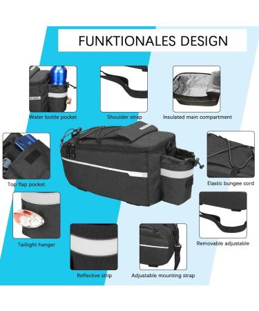 Ranjima Waterproof Bike Luggage Rack Bag | Tearproof Removable Bicycle Rear Seat Bag for Commuter Trips - Ideal Travel Solution - Buy Online on GoSupps.com