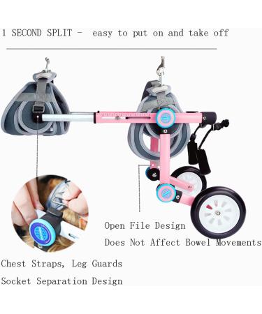 Foldable Dog Wheelchair Adjustable Pet/Doggie Wheelchair for Back Legs Small and Medium Pet Rehabilitation Walker for Recover Mobility Protects Chest and Limbs X-Small - Buy Online on GoSupps.com