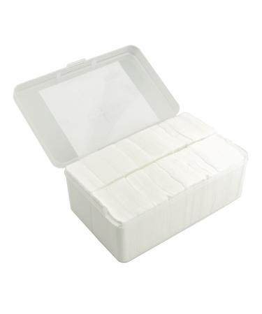 Mirea Remove Facial Makeup Cotton Pads - Super Thin 100% Pure Cotton Puff for Easy Makeup Removal - 1000 Pieces with Storage Box - Buy Online on GoSupps.com