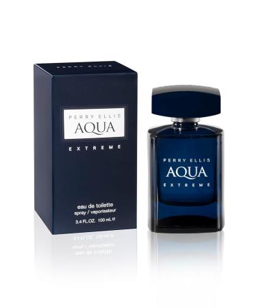 Perry Ellis Aqua Extreme Gift Set - 3.4 fl oz eau de toilette 1.7 oz shower gel 6 oz body spray .25 fl oz EDT travel mini - Buy Online on GoSupps.com
