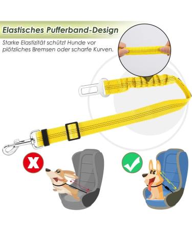 Buy Slowton Dog Harness with Safety Belt for Car - Breathable Latex Puppy Harness for All Sports (Yellow S) | Shop Now - Buy Online on GoSupps.com