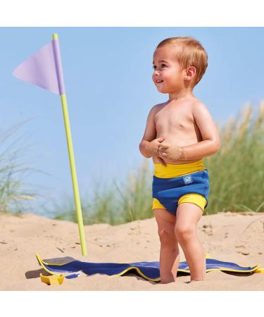 Splash About Happy Nappy Duo 6-12 Months Navy/Yellow - Best Swim Diaper for Babies - Buy Online on GoSupps.com