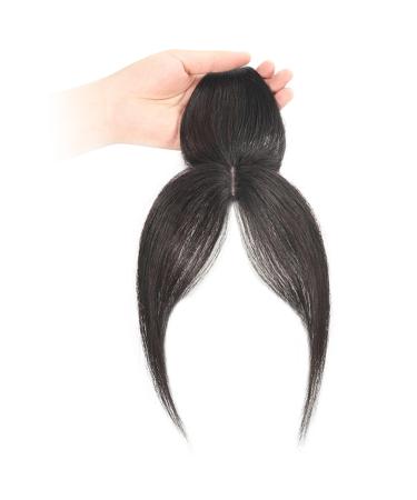 Clip in Bangs Side Parted Hair Toppers for Real Human Hair Fake Bangs 360 Cover Pieces Wispy Fake Bangs Clip in Hair Extensions for Women Daily Wear Natural Color