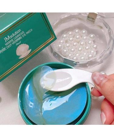 JM Solution Marine Luminous Pearl Deep Moisture Eye Patch- Anti Wrinkles and Eye Bag Moisturizing Firming Eye Mask Eye Patch 30 pairs