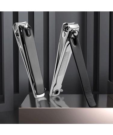UNbit Nail Clipper Single Anti-Splash Nail Clipper Carbon Steel Manicure Nail Clipper with File Electrophoresis Black Nail Clipper - Buy Online on GoSupps.com