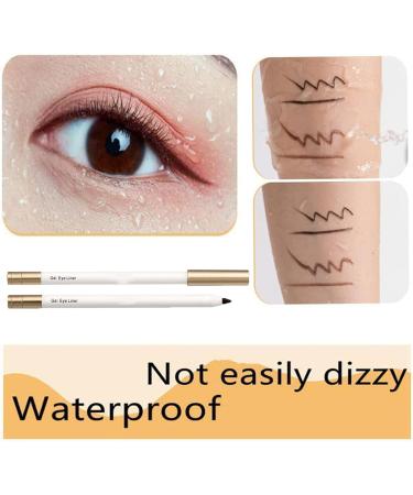 2/3Pcs Heykomi Makeup Eyeliner Gel Pen Matte Eye Liner Pencil Non-Smudging Waterproof And Long-Lasting Eyeliner Pencil Professional Gel EyeLiner with Pencil Sharpener (3*brown) - Buy Online on GoSupps.com