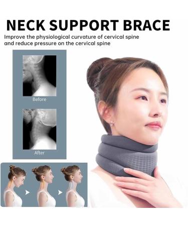 GLYMIN Cervicorrect Neck Brace Cervicorrect for Snoring Anti Snore Neck Brace Relief Neck Pain Neck Brace Cervical Collar Support Neck Wrap and Stabilize Neck Support Brace for Women and Men (Grey) - Buy Online on GoSupps.com