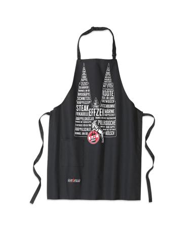 1. FC K ln BBQ apron black apron with pocket cooking apron - Plus bookmark I Love K ln