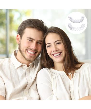 Frenzify Veneers Teeth Set - 2 Pairs Lightening Dentures for Instant Smile Boost | Affordable Tooth Whitening Alternative for Men & Women - Buy Online on GoSupps.com