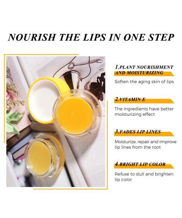Lip Scrub Exfoliator & Moisturizer Sleeping Mask for Dark & Cracked Lips | Double Effect Lip Treatment with Brush - Remove Dead Skin, Reduce Lines & Brighten Color | Lip Repair (Orange) - Buy Online on GoSupps.com