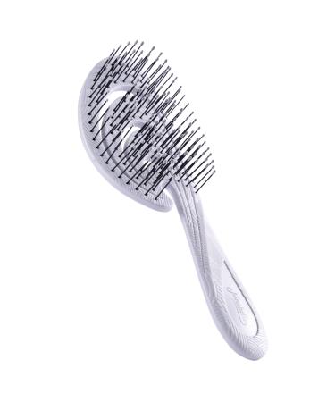 Ninabella Bio Hairbrush for Women Men & Children - Discrowling Without Ziepen for Lure Long Hair & Wet Hair - Sustainable Detanger Brush made of recycled material - gray
