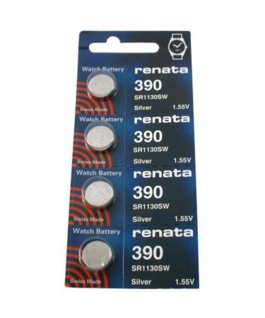 #390 Renata Watch Batteries 4Pcs