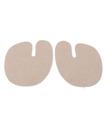 Prevent Abrasion Leather Material Easy to Use Flip Flops Forefoot Pad with Enhanced Comfort for Sandals and Slippers (Apricot)