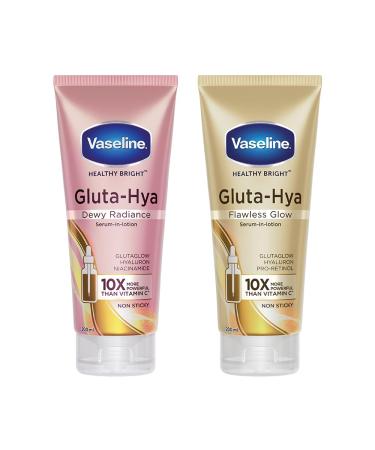 Vaseline Gluta-Hya Flawless Glow 200ml + Vaseline Gluta-Hya Dewy Radiance 200ml