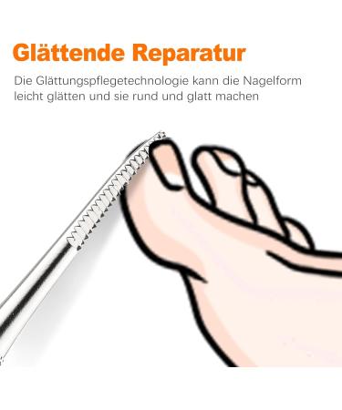 OioTuyi 2 Pieces Professional Pedicure Tool Set Double Sided Corner Lifter and Stainless Steel Nail File for Ingrown Toenails - Buy Online on GoSupps.com
