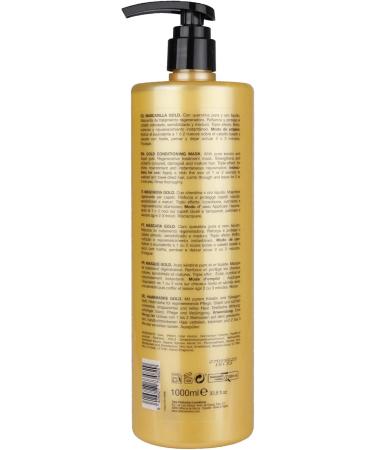 Tahe Keratin Gold Regenerating Mask with Keratin for Dry Hair 1000 ml - Buy Online on GoSupps.com