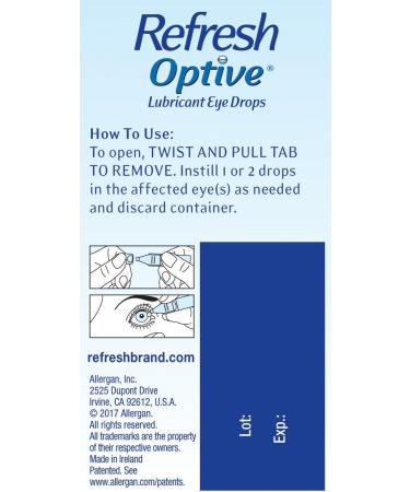 Refresh Optive Preservative-Free Lubricant Eye Drops - 30 ct  0.01 fl oz Single-Use Containers - Buy Online on GoSupps.com