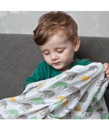 Green Woodpecker Mullwindeln 70x70cm - 100% Cotton Spitting Towels Skin-Friendly & Suction-Strong Set of 3 with Stars & Elephants - Buy Online on GoSupps.com