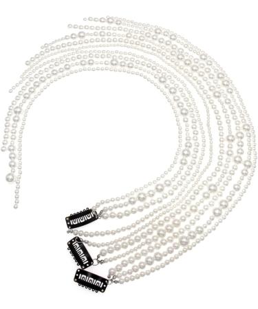 FRCOLOR Set of 2 Hair Clips with Pearl Tassel Pearl Crown Long Hair Clip Chain with Pearls Pearl Tassel Pearls Tiara Hair Clips for Women Faux Pearls White Imitation Pearls Miss Long Pearl - Buy Online on GoSupps.com