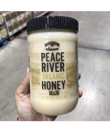 Peace River Canadian Organic Creamed Honey Unpasteurized - 1KG 2.2 LBS - Canada - Buy Online on GoSupps.com
