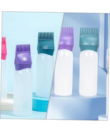 Peigne Applicateur de Teinture Capillaire Lot de 6 Flacons R utilisables chelle Gradu e Plastique pour Coloration Soin des Cheveux Longs et Courts Racines Usage Professionnel et Maison - Buy Online on GoSupps.com