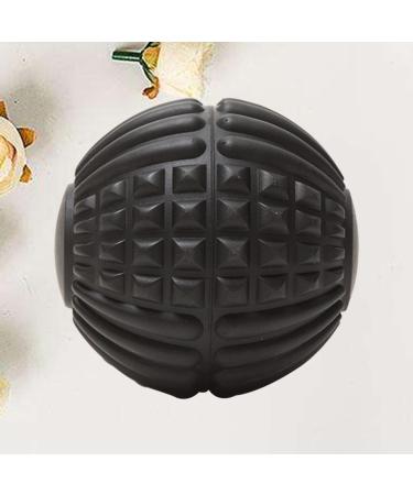 Plantar Fasciitis Massage Tool - Ice Hockey Massage Ball & Fitness Roller for Foot Relief | Yoga Ball & Fascia Ball for Gym Use - Black - Buy Online on GoSupps.com