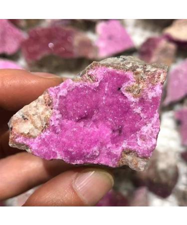Crystal Natural Cobalt Calcite Raw Stone Crystal Heart Decor Pink and Purple Stones Crystals Can be Used for ZJGIDTEM (Size : 200g)