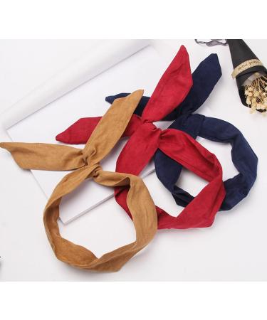 Anawakia Vintage Hair Bow Headband Wire Headband Women Colour Flexible Wire Headbands Hair Accessories (Blue) - Buy Online on GoSupps.com