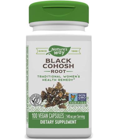 Nature's Way Black Cohosh Root 540 mg 100 Vegan Capsules - Buy Online on GoSupps.com