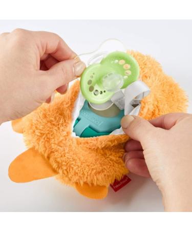 Fisher-Price Clipimals Otter Pacifier with Clothes Clip - Orange Washable & Cute Baby Accessory for International Shipping - Buy Online on GoSupps.com