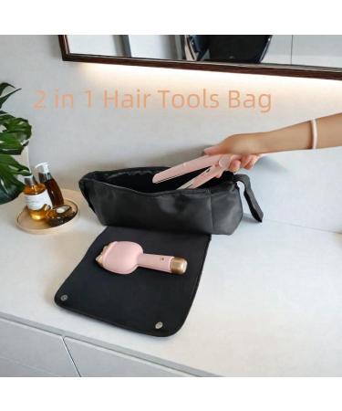 Hair Tools Travel Bag & Heat Resistant Mat | 2-in-1 Portable Organizer for Straighteners & Curling Irons - Buy Online on GoSupps.com