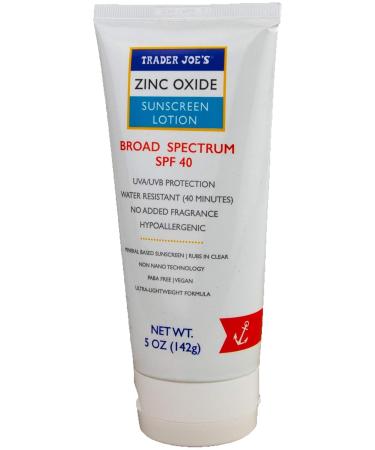 Trader Joe's Zinc Oxide Sunscreen SPF 40 - Hypoallergenic Mineral-Based Sun Protection | International Shipping - Buy Online on GoSupps.com