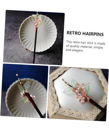 OSALADI 1pc Hanfu Hairpin Wood Japanese Hair Sticks Asian Hair Chopsticks Chinese Hair Stick Floral Hair Fork Hanfu Hair Stick Shawl Pin Chinese Headdress Decor Tassel Bride Charm Ebony - Buy Online on GoSupps.com