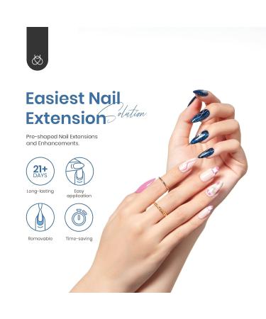 Beetles Gel Nail Tips Refill Pack Almond Medium Shape 200pcs Size 2 Gelly Tips - Salon Quality and DIY Nail Extension - 200 Separated Tips for Perfect Sizing - Buy Online on GoSupps.com