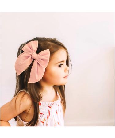 8-Piece Handmade Hair Loop Set for Toddlers - Red Cotton Accessories for Girls & Babies - Buy Online on GoSupps.com