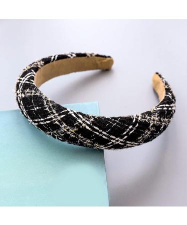 amangul Fashion Hair Accessories Hair Band Headbands for Women/Girls -slip Hairband for Party Wedding(White Small Grid) - Buy Online on GoSupps.com