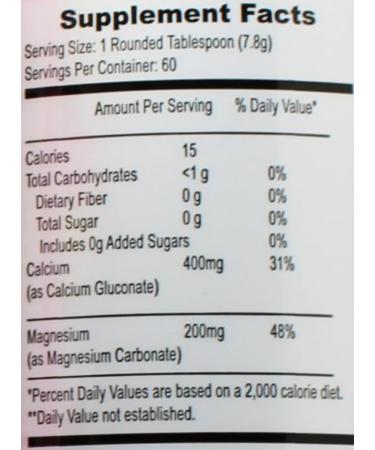 Peter Gillham's Cal-Mag High Absorption 2:1 Calcium & Magnesium Citrate Powder Supports a Healthy Response to Stress Muscular & Bone Health Reduce Cramps Unflavored 16 oz - Buy Online on GoSupps.com