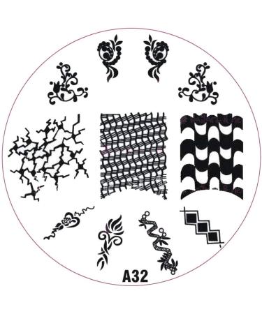 ++SPECIAL ITEM++ Stamping stencil A-Series: A32 geometric pattern tendrils