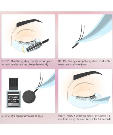 MAEXUS 160PCS False Eyelash Clusters Extensions | DIY Individual Lash Extensions - Bottom Lashes | 20D 0.07C 10-16mm MIX - Buy Online on GoSupps.com