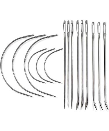 Crafts 15 Professional Leather Needles Kit for Hand Sewing with Different Types for Your Projects