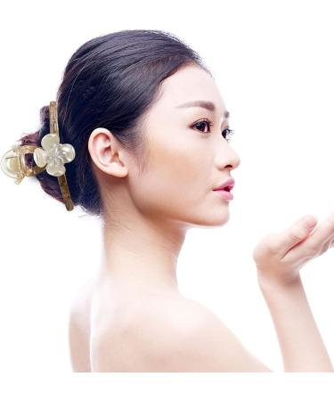 POPETPOP Grip Hair Clips Hair Claw Clamp Hair Bows Crystal Claw Barrette Hair Claw Clip Hair Claw for Thick Hair Alloy Hair Clip Hair Barrettes Jaw Clip Bobby Back of Head Resin Metal Miss - Buy Online on GoSupps.com