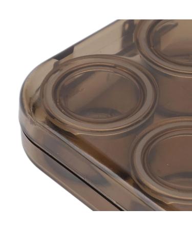AMONIDA Portable Transparent Contact Lens Case - Hygienic Travel Accessory (Brown) - Buy Online on GoSupps.com