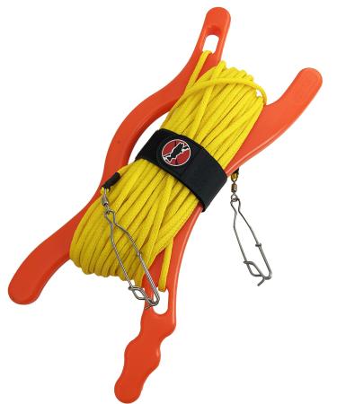 Float Line with Winder for Boating, Towing a Float or Buoy While Spearfishing Snorkeling and Scuba 100 ft
