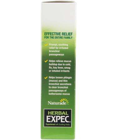 Naturade Herbal Expectorant (EXPEC) with Guafenesin - 8.8 fl oz | Fast-Acting Cough Relief - Buy Online on GoSupps.com
