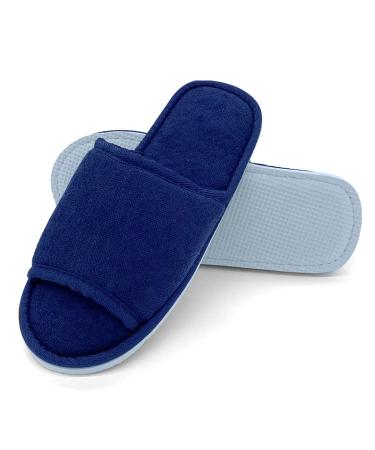 Jomix guests slippers 2 pair of guest hand shoes set unisex washable terry lip frote bathing shoes travel hotel slippers Rustchfeste 38/39 EU X-Schmal 02 Blue 2 size small 2 number